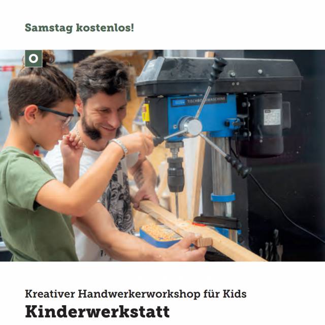 Kinderwerkstatt fĂŒr kleine Handwerker im Werkhaus