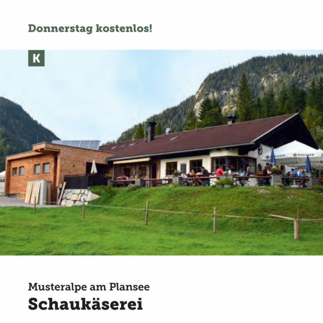 SchaukÀserei Musteralpe am Plansee