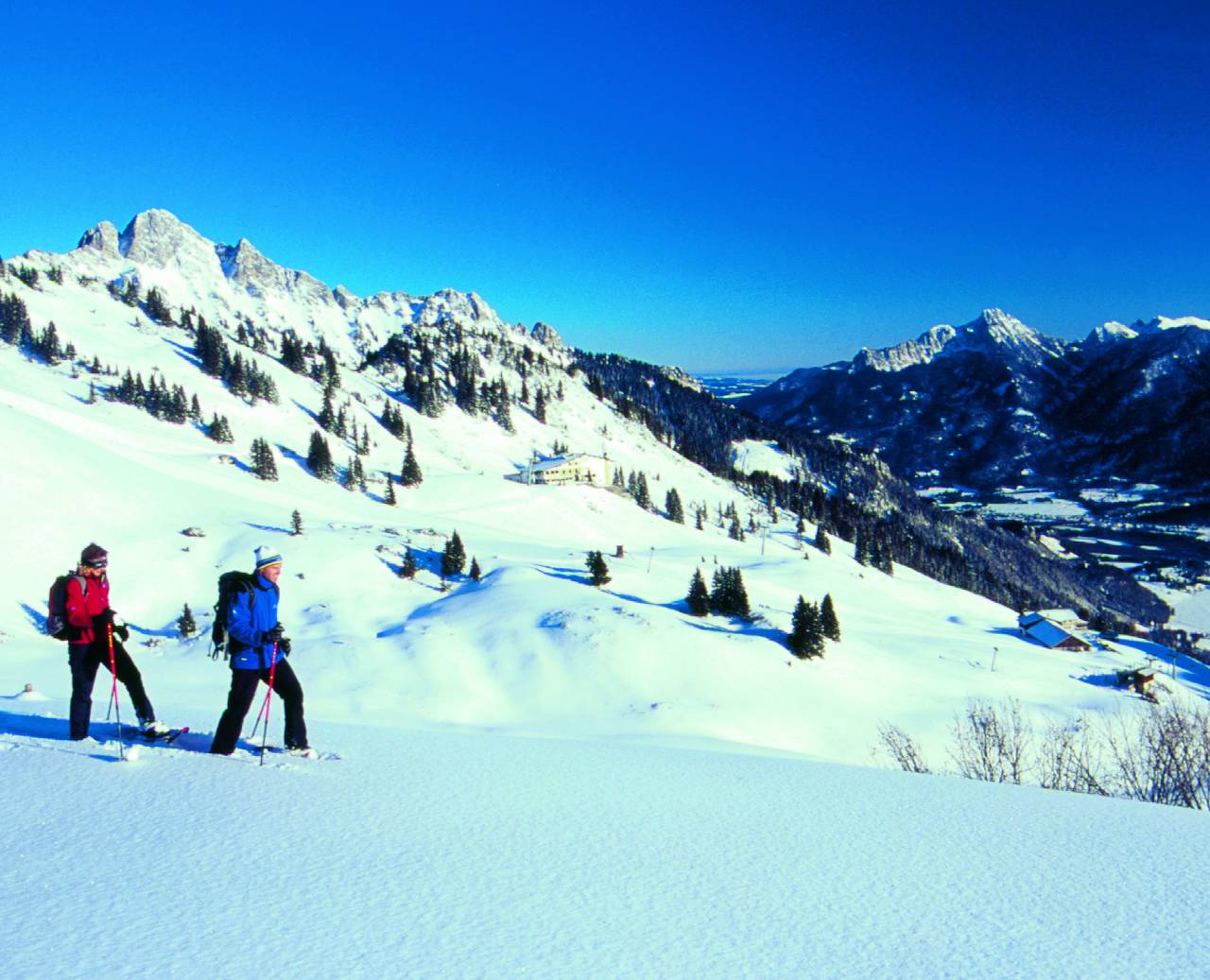Winter hiking Lech Valley Tyrol