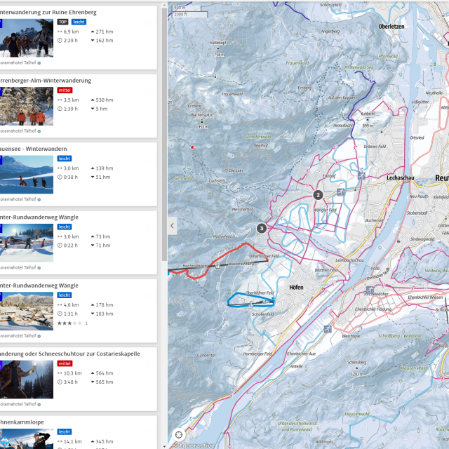 Interaktive Tourenkarte - 